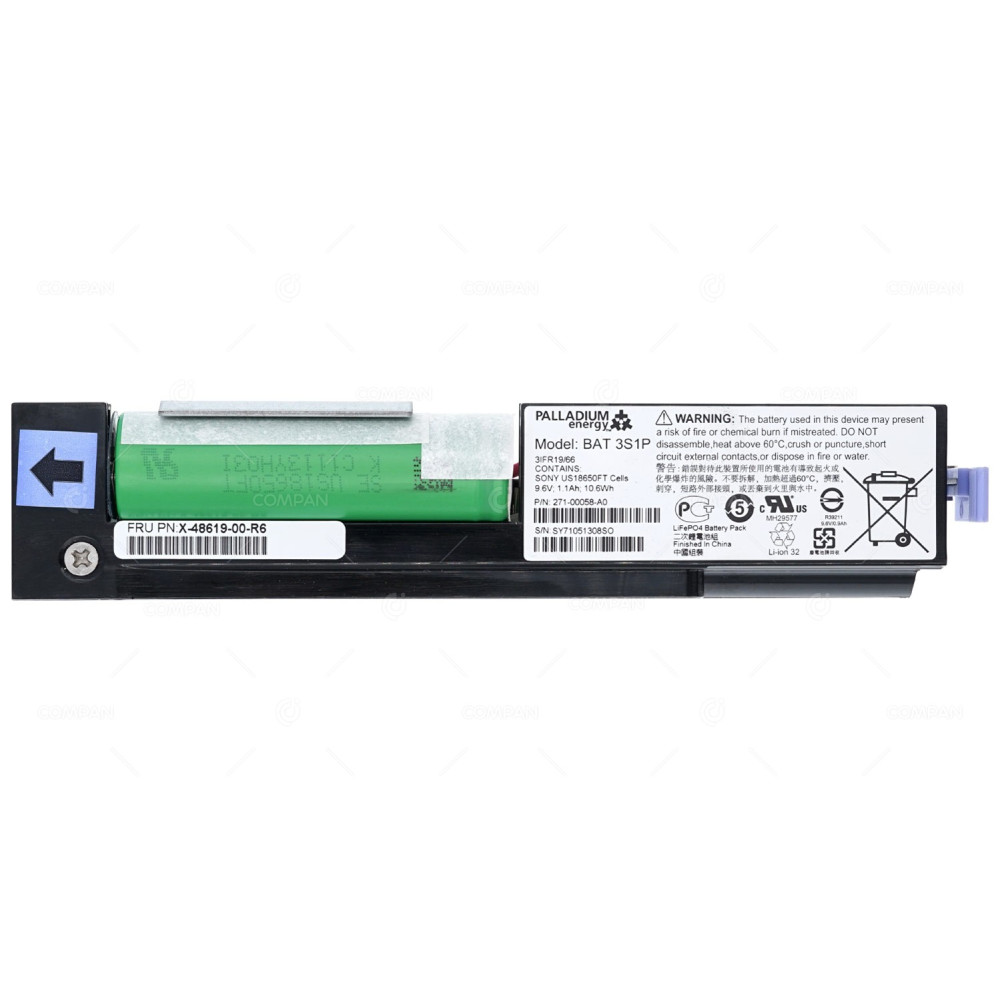 48619-00 NETAPP BATTERY MODULE 9.9V 1.1AH FOR NETAPP E2600